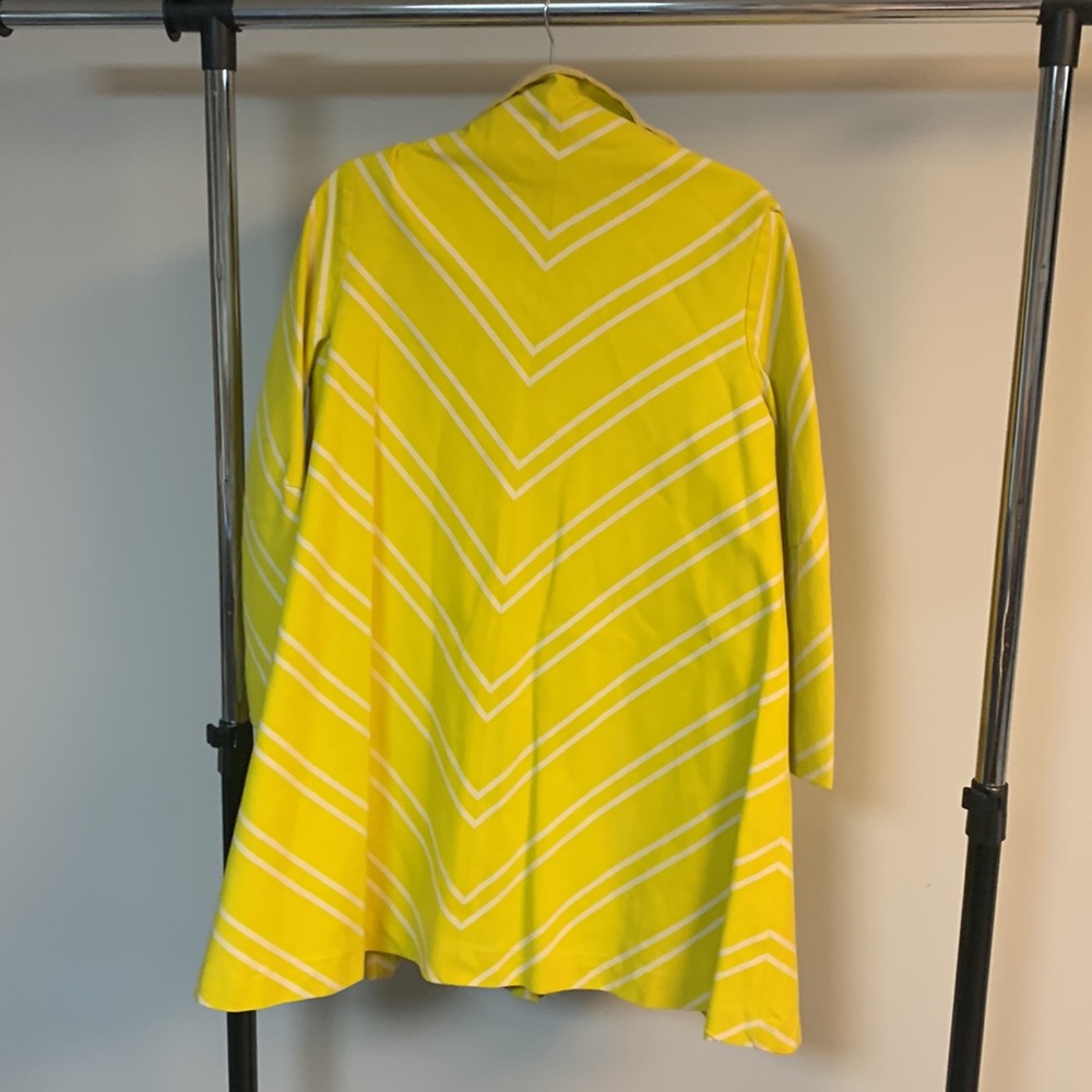 Vintage 50’s/60’s Yellow Chevron 2-Piece Romper & Jacket Set - Picture 7 of 7